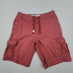 Aeropostale Cargo Shorts Mens 32 Measures 32 x 11" Red 100% Cotton Y2K‎